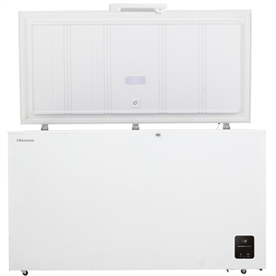 Hisense, 440 L, platums 142.9 cm, balta - Lādes tipa saldētava