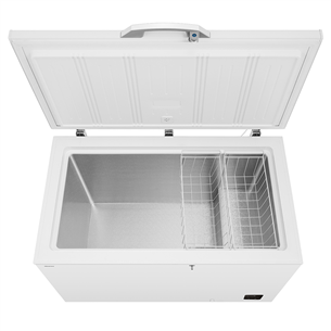 Hisense, 440 L, platums 142.9 cm, balta - Lādes tipa saldētava