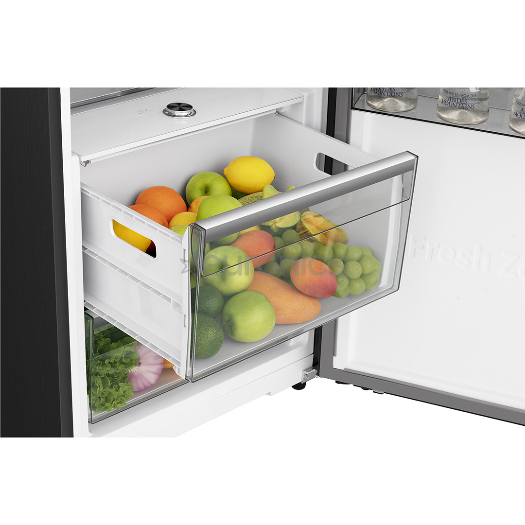 Hisense, 372 L, height 186 cm, black - Cooler