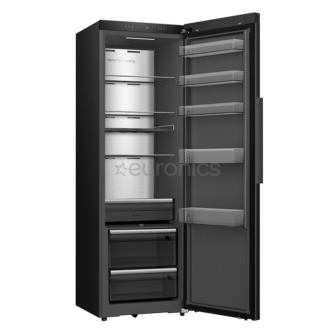 Hisense, 372 L, height 186 cm, black - Cooler
