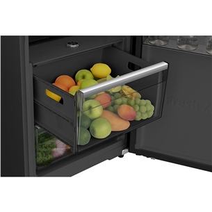 Hisense, 372 L, height 186 cm, black - Cooler