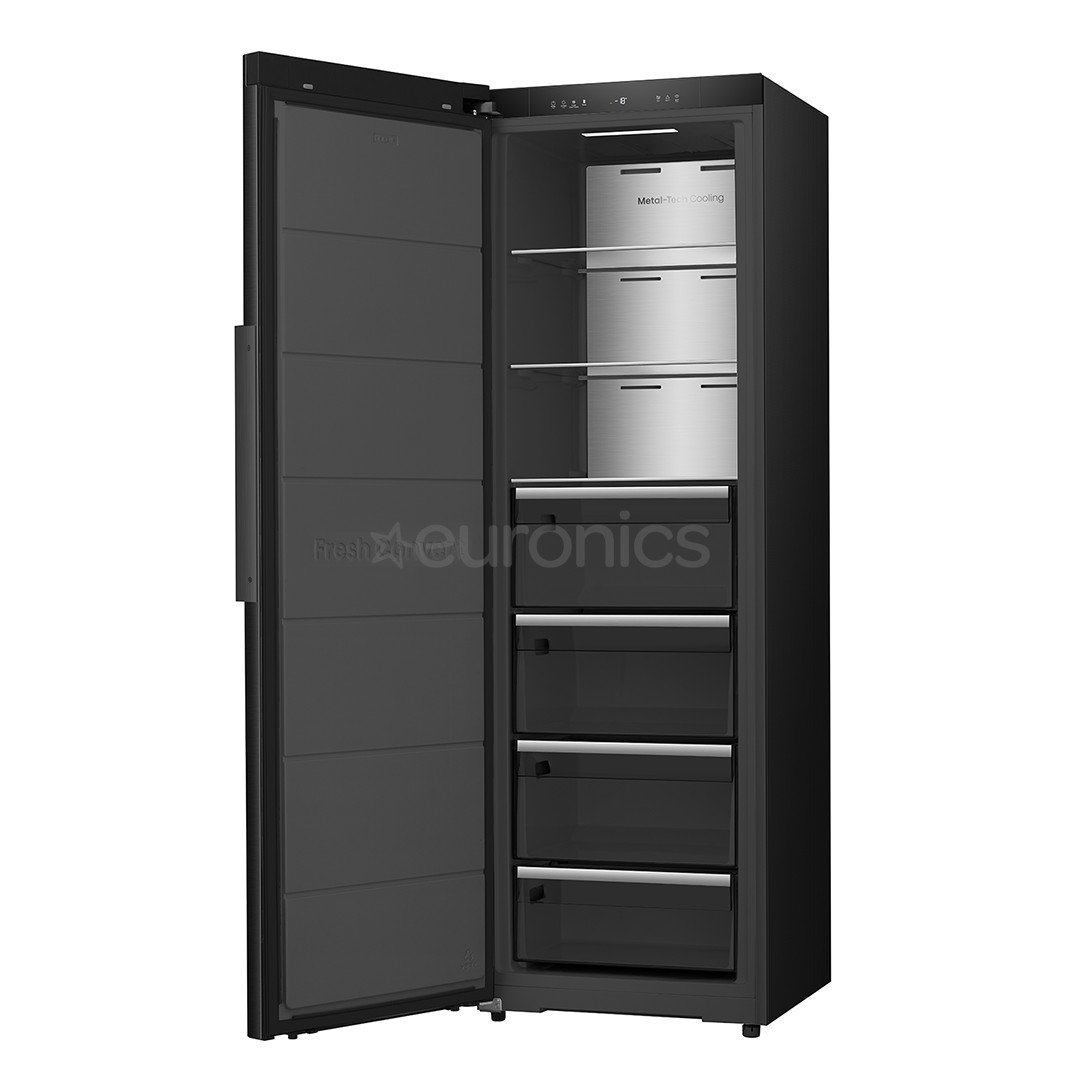 Hisense, NoFrost, 312 L, augstums 186 cm, melna - Saldētava