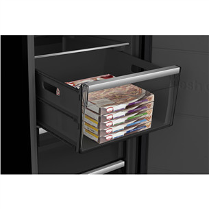 Hisense, NoFrost, 312 L, augstums 186 cm, melna - Saldētava