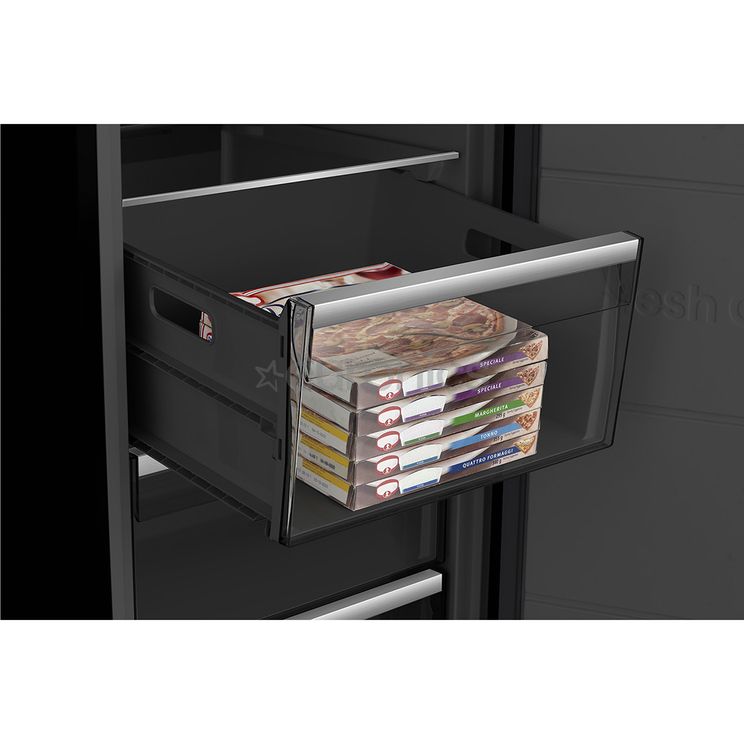 Hisense, NoFrost, 312 L, augstums 186 cm, melna - Saldētava