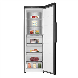 Hisense, NoFrost, 312 л, высота 186 см, черный - Морозильник