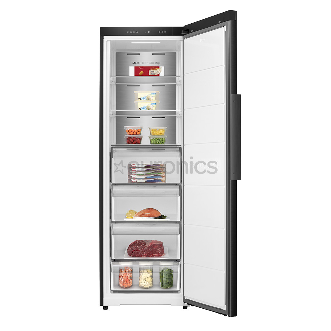 Hisense, NoFrost, 312 л, высота 186 см, черный - Морозильник