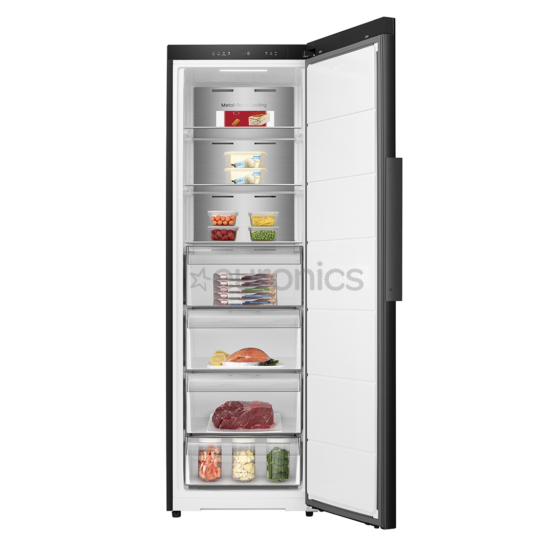 Hisense, NoFrost, 312 L, augstums 186 cm, melna - Saldētava