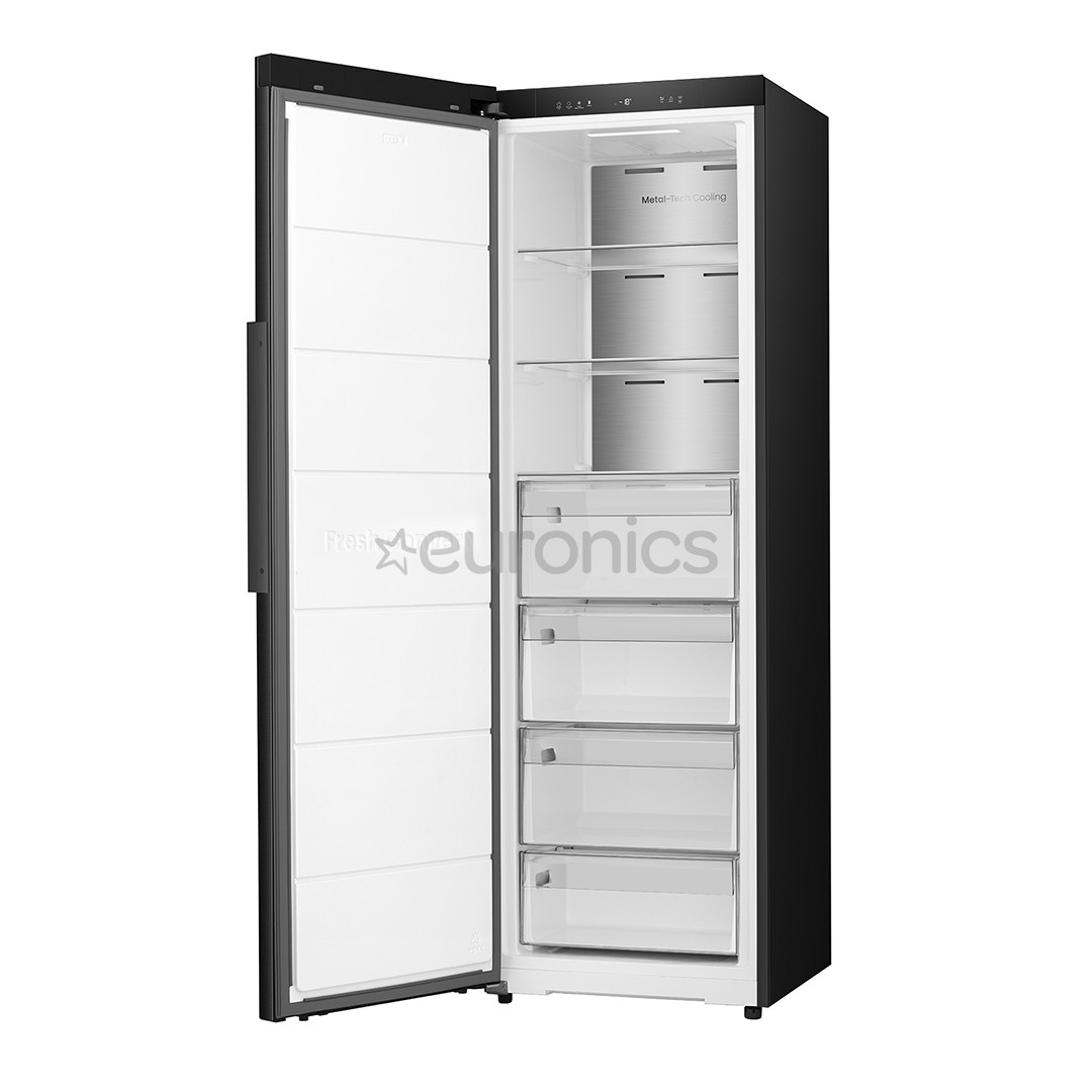 Hisense, NoFrost, 312 л, высота 186 см, черный - Морозильник