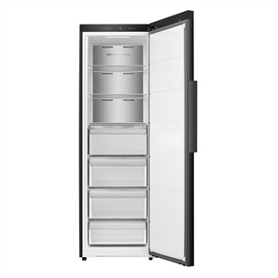 Hisense, NoFrost, 312 л, высота 186 см, черный - Морозильник