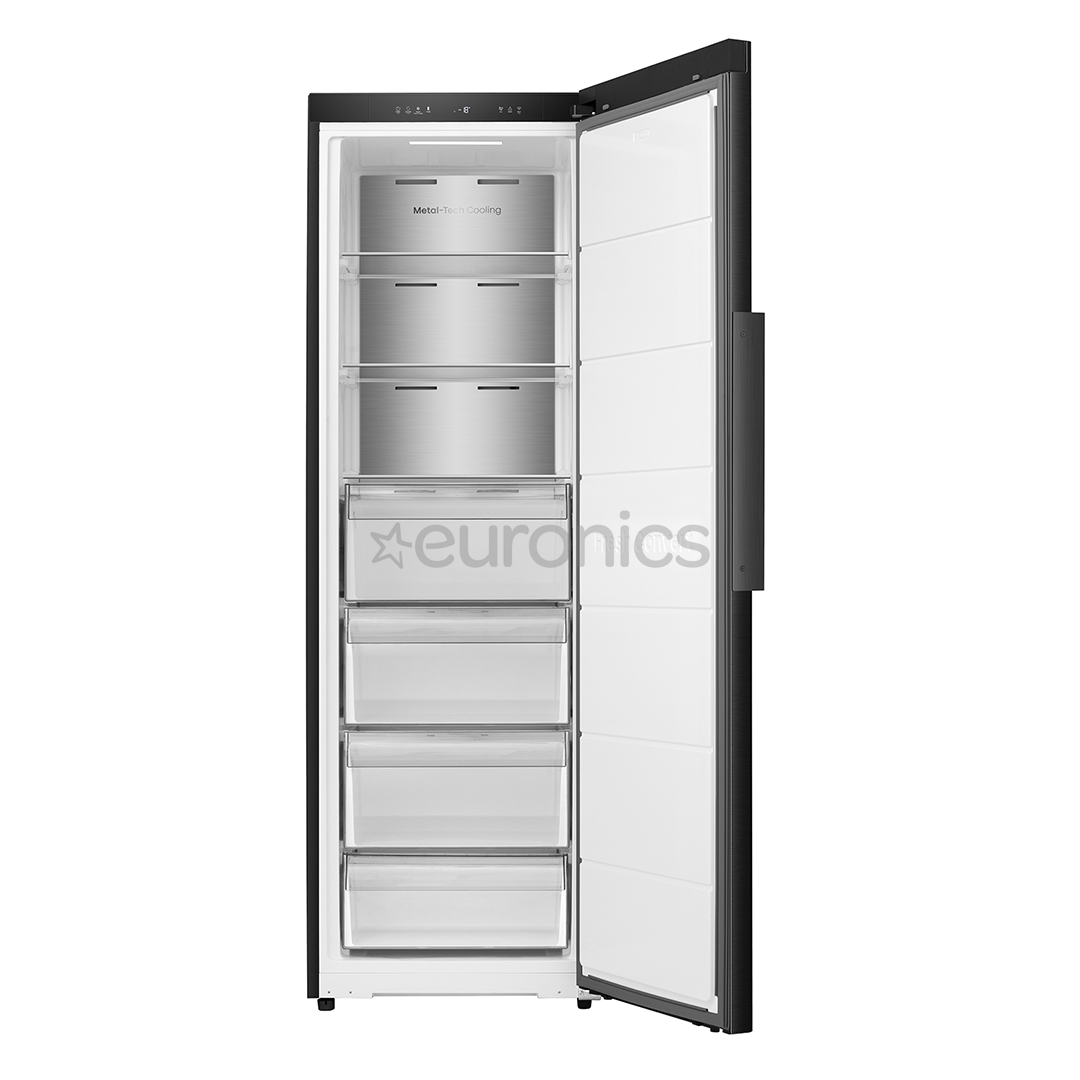 Hisense, NoFrost, 312 L, augstums 186 cm, melna - Saldētava