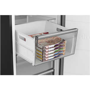 Hisense, NoFrost, 312 L, augstums 186 cm, melna - Saldētava