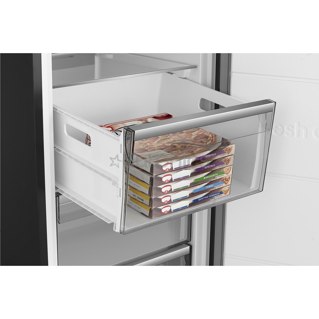 Hisense, NoFrost, 312 л, высота 186 см, черный - Морозильник