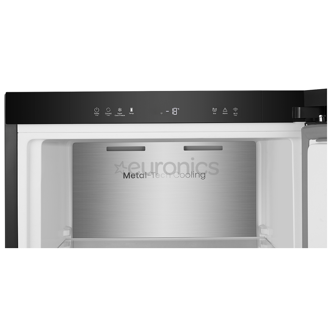 Hisense, NoFrost, 312 L, augstums 186 cm, melna - Saldētava