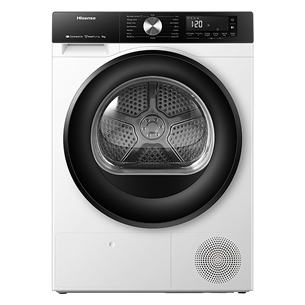 Hisense, 9 кг, глубина 64 см - Сушильная машина DH3S902BW3