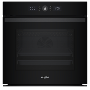 Whirlpool, 73 L, pyrolytic cleaning, black - Built-in oven WOI4S8PM2SBA