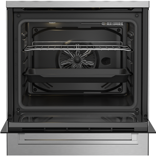 Beko, 66 L, width 60 cm, silver - Gas cooker with electric oven