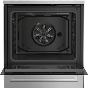 Beko, 66 L, width 60 cm, silver - Gas cooker with electric oven