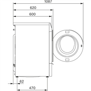 Miele WQ 1000 WPS Nova Edition, 9 кг, глубина 60 см, 1600 об/мин - Стиральная машина с передней загрузкой