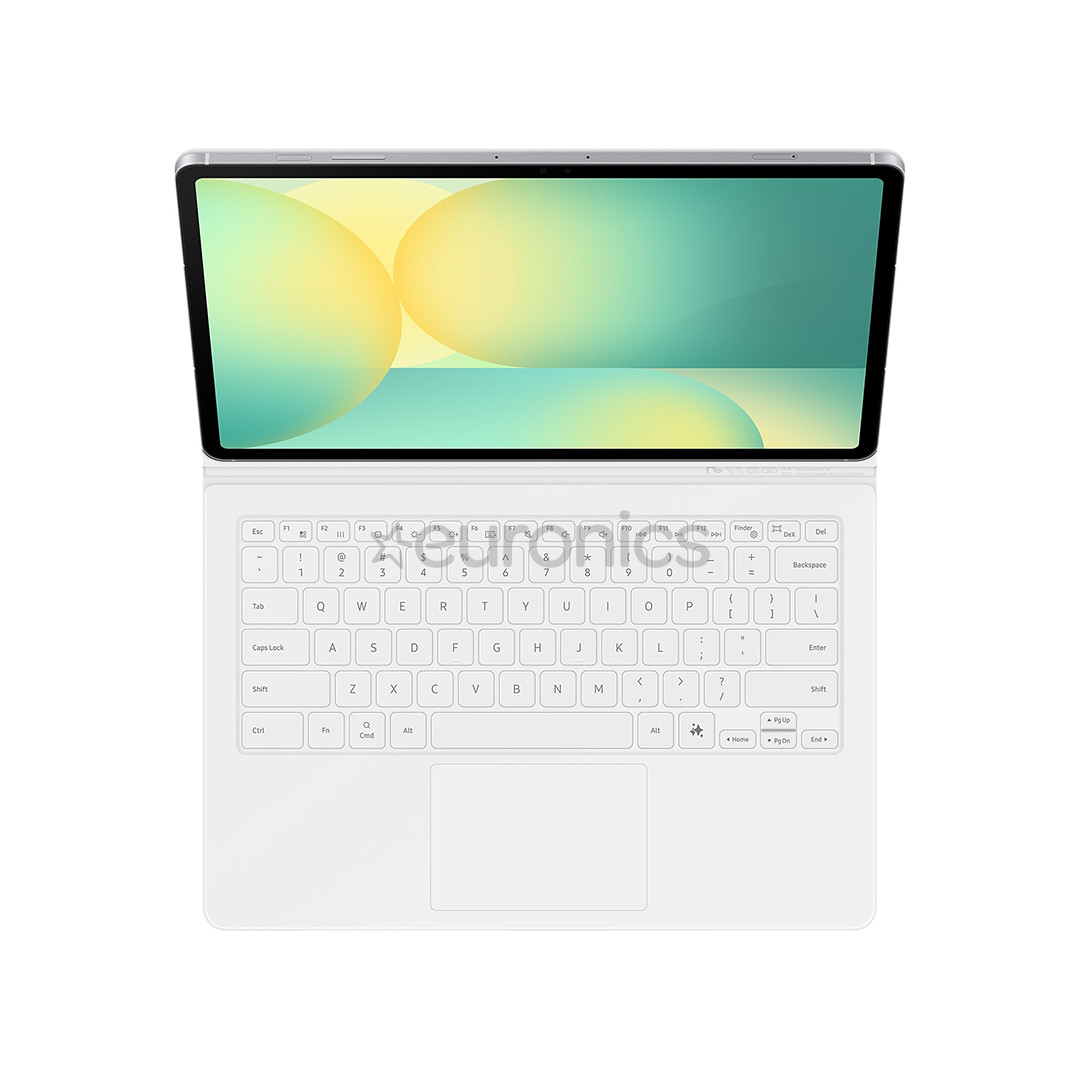 Samsung Book Cover Keyboard, Galaxy Tab S10 FE+, клавиша ИИ, белый - Чехол-клавиатура