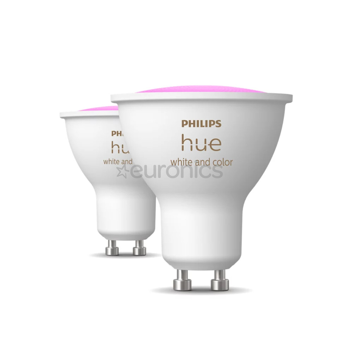 Philips Hue Smart Spotlight, white and color, GU10, 2 шт. - Умные лампы