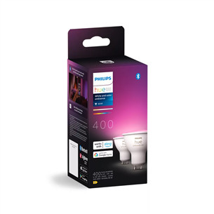 Philips Hue Smart Spotlight, white and color, GU10, 2 шт. - Умные лампы