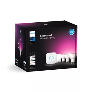 Philips Hue Starter Kit, Smart Spotlights, Dimmer Switch, GU10 3 gab. - Viedās gaismas starta komplekts