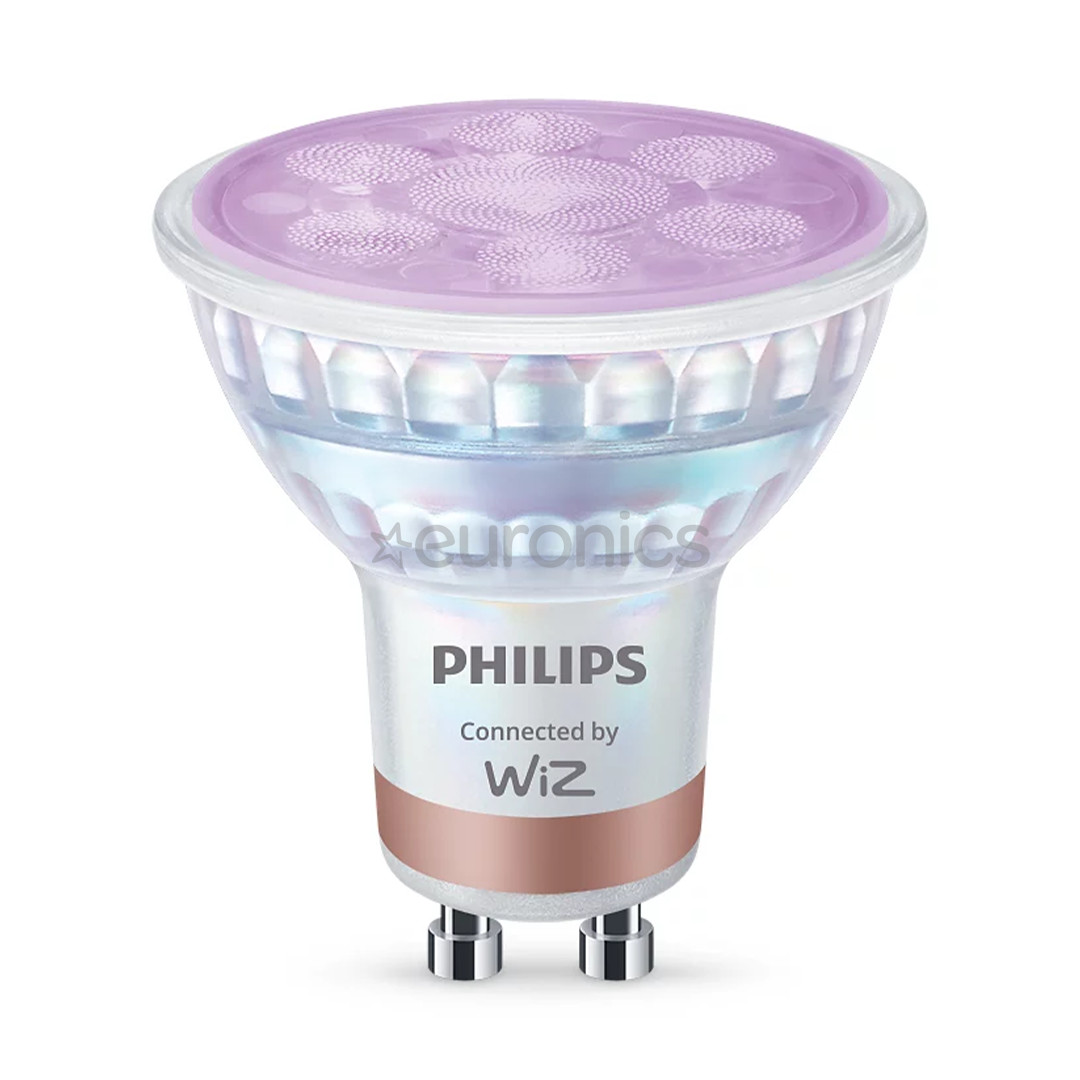 Philips Wiz Smart LED Spot Full Color, GU10, 1 gab., balta - Viedā spuldze