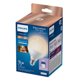 Philips Wiz Smart LED Globe, E27, white - LED light