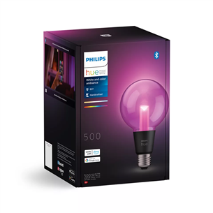 Philips Hue G95 Globe, E27, melna - Viedā spuldze