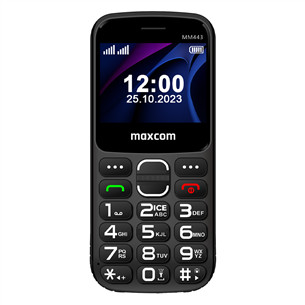 Maxcom Comfort MM443 4G, melna - Mobilais telefons MM443