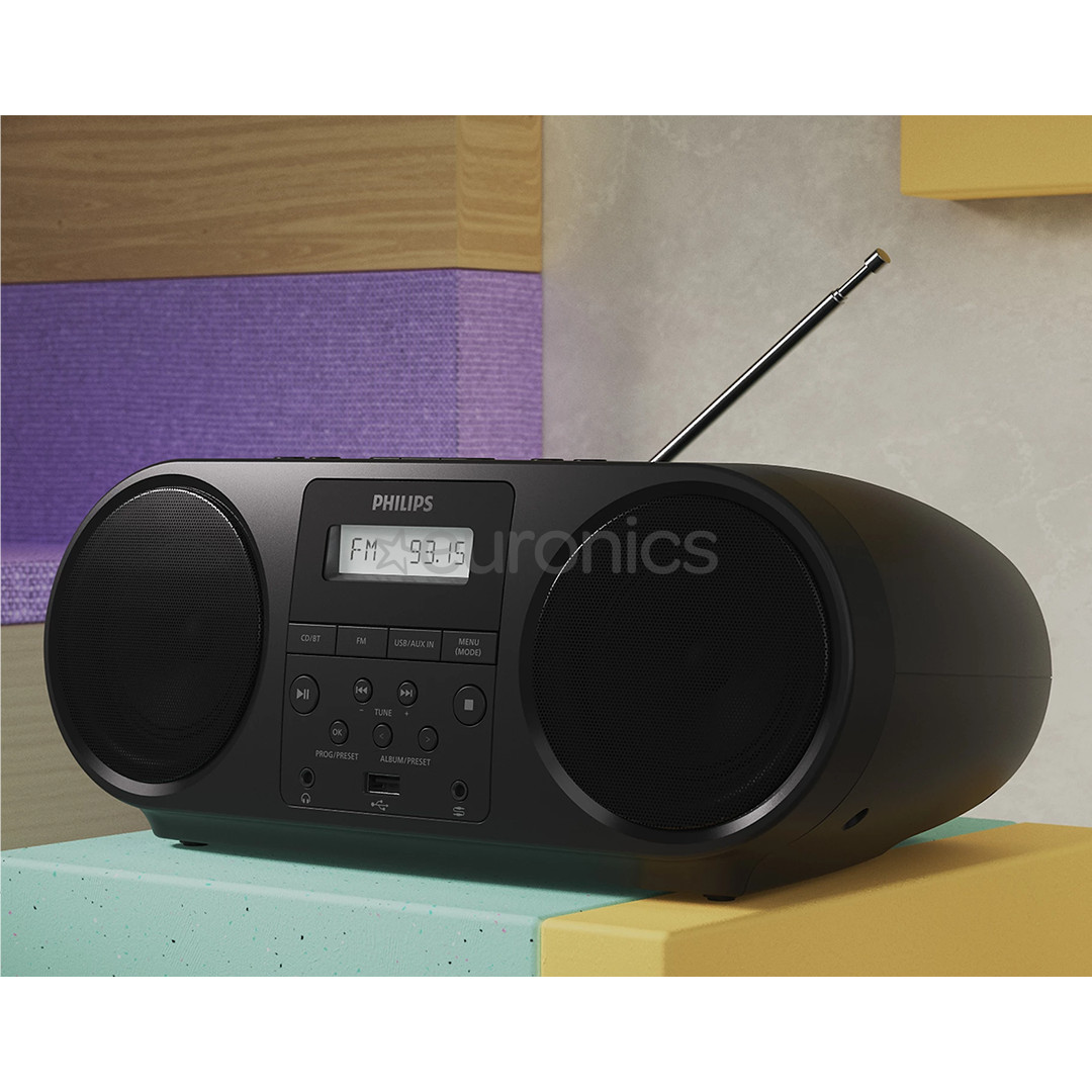 Philips CD Soundmachine TAZ5000, melna - Magnetola