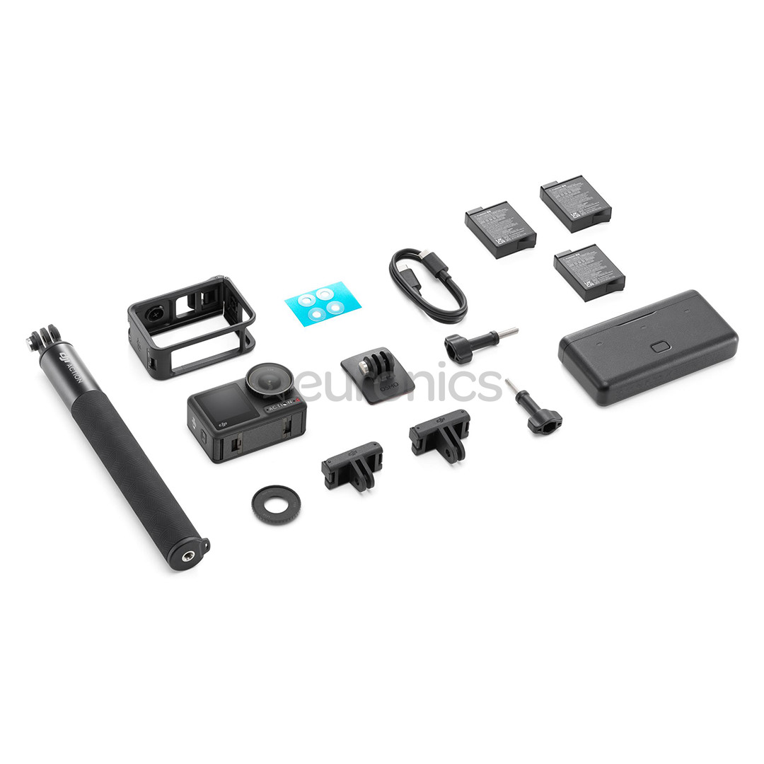 Dji Osmo Action 4 Adventure Combo, melna - Video Kameras komplekts