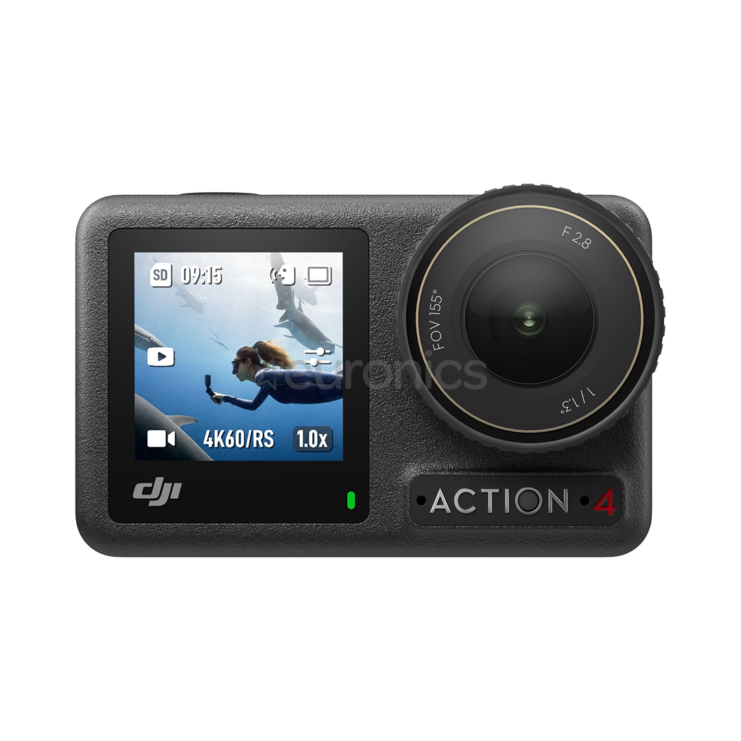 Dji Osmo Action 4 Standard Combo, melna - Video Kameras komplekts
