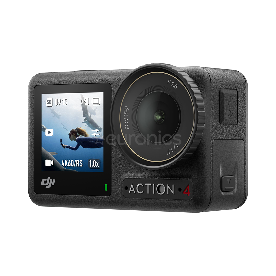 Dji Osmo Action 4 Standard Combo, melna - Video Kameras komplekts