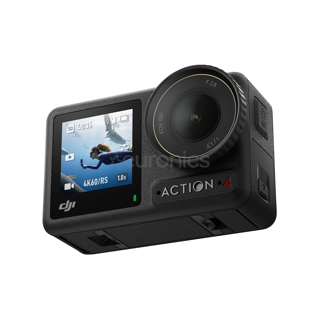 Dji Osmo Action 4 Standard Combo, melna - Video Kameras komplekts