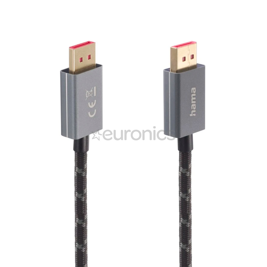 Hama DisplayPort, 8K, 2 м, серый - Кабель