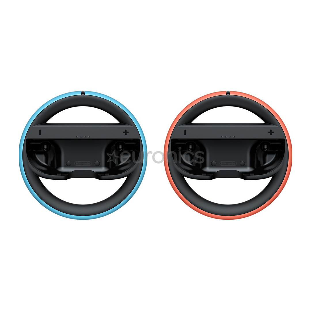 Nintendo Joy-Con 2 Wheel, Nintendo Switch 2, 2 шт., голубой/красный - Руль
