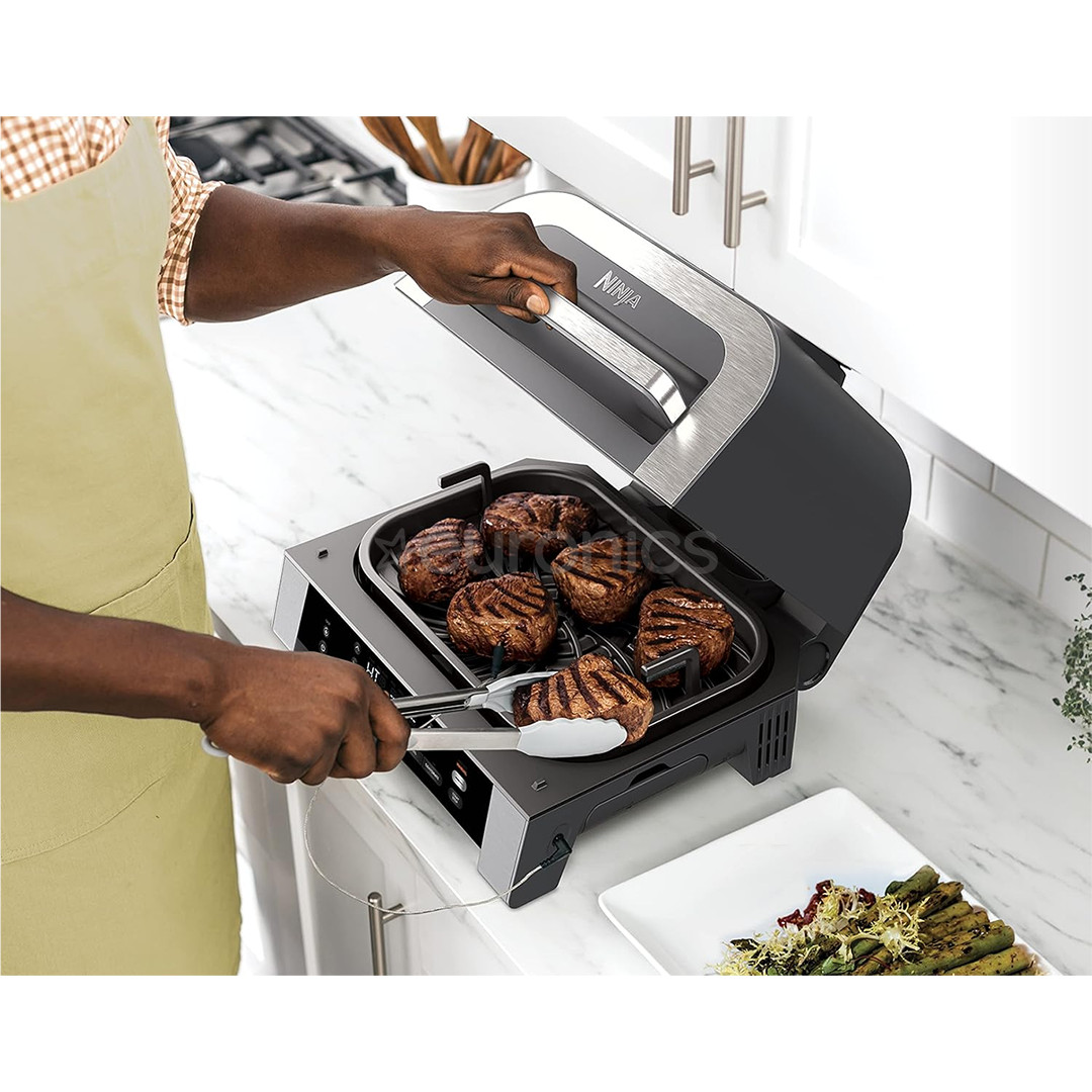 Ninja 6-in-1 MAX, 1760 W, melna/sudraba - Grils un karstā gaisa friteris