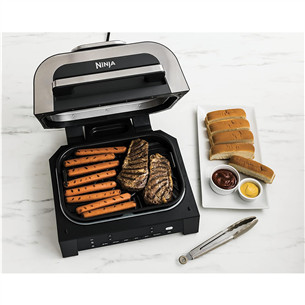 Ninja 6-in-1 MAX, 1760 W, melna/sudraba - Grils un karstā gaisa friteris