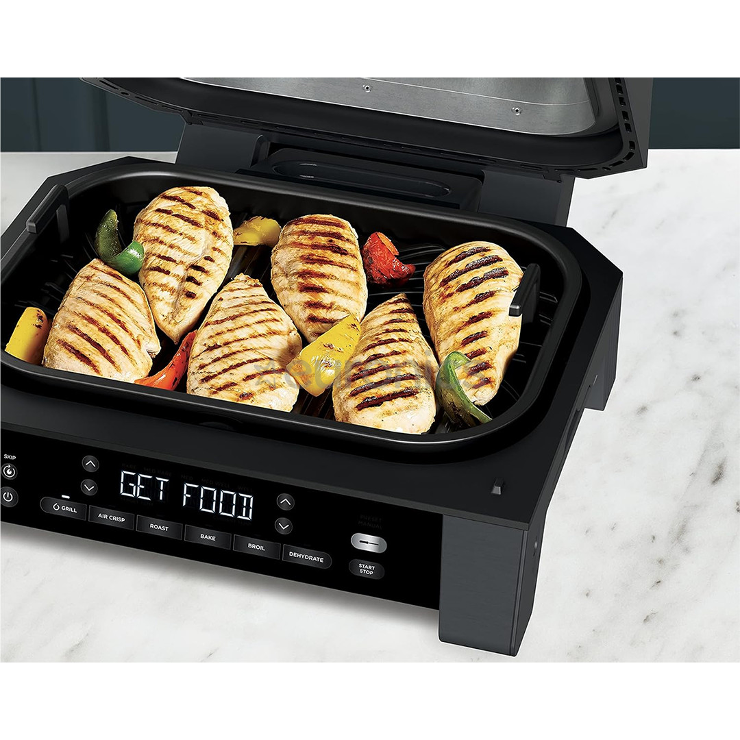 Ninja 6-in-1 MAX, 1760 W, melna/sudraba - Grils un karstā gaisa friteris