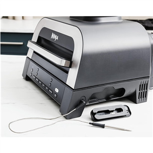 Ninja 6-in-1 MAX, 1760 W, melna/sudraba - Grils un karstā gaisa friteris