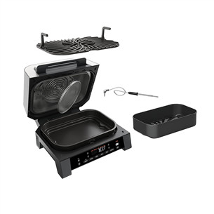 Ninja 6-in-1 MAX, 1760 W, melna/sudraba - Grils un karstā gaisa friteris
