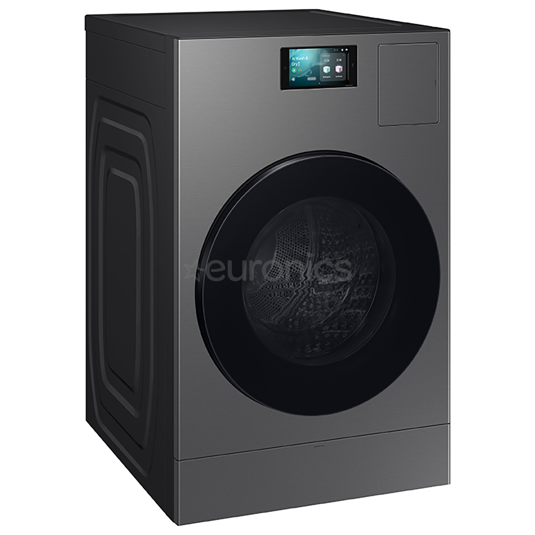 Samsung Bespoke AI Laundry Combo, 18 кг / 11 кг, глубина 87,5 см, 1000 об/мин, серый - Стирально-сушильная машина