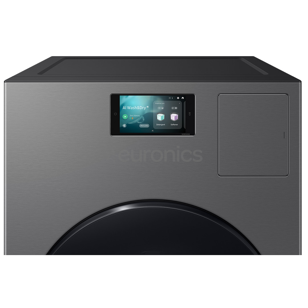Samsung Bespoke AI Laundry Combo, 18 кг / 11 кг, глубина 87,5 см, 1000 об/мин, серый - Стирально-сушильная машина