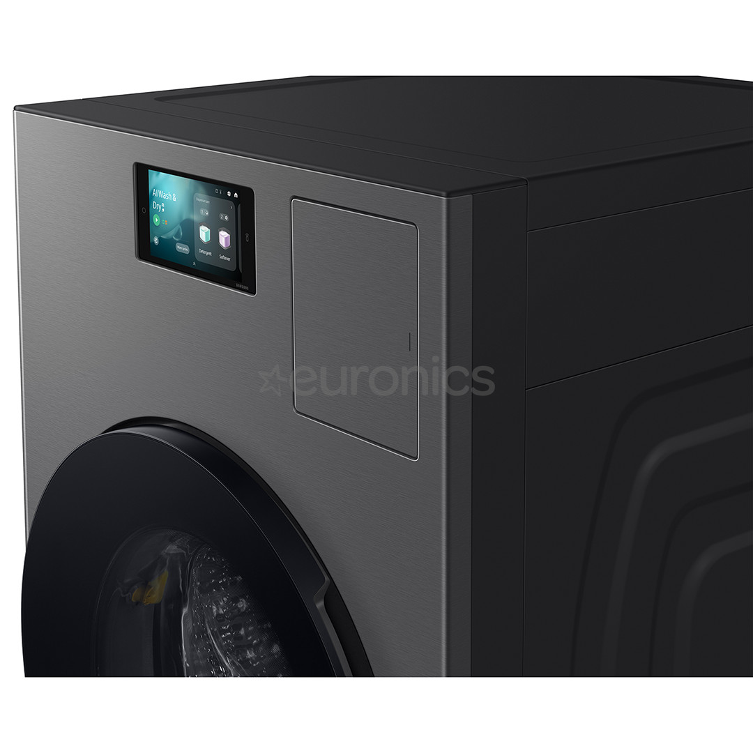 Samsung Bespoke AI Laundry Combo, 18 кг / 11 кг, глубина 87,5 см, 1000 об/мин, серый - Стирально-сушильная машина