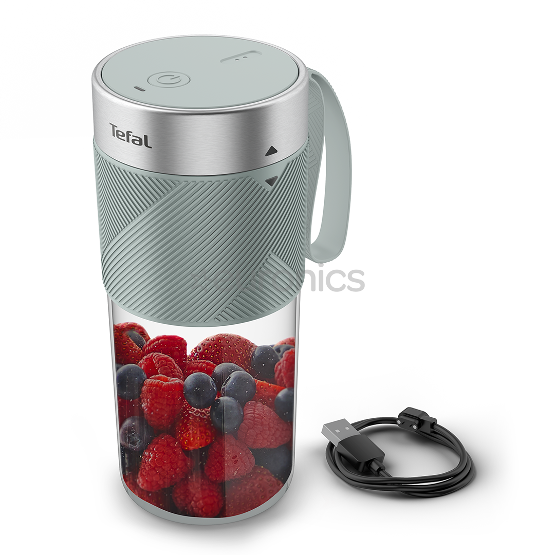 Tefal Lightmix, 300 ml, pelēka - Portatīvais bezvadu blenderis