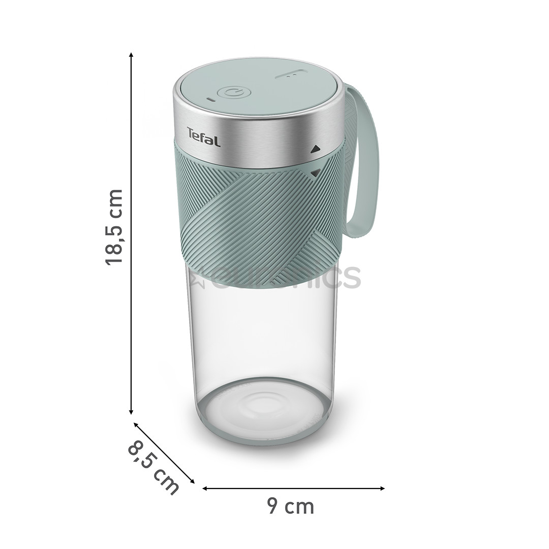 Tefal Lightmix, 300 ml, pelēka - Portatīvais bezvadu blenderis
