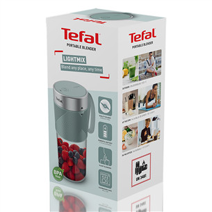 Tefal Lightmix, 300 ml, pelēka - Portatīvais bezvadu blenderis