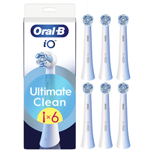 Braun Oral-B UltimateClean, 6 gab., balta - Uzgaļi elektriskajai zobu birstei IOUC-6WHITE