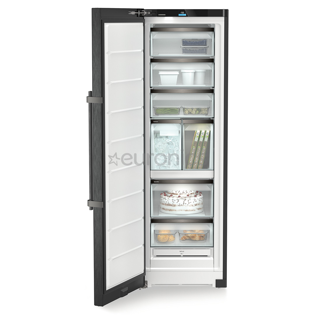 Liebherr, NoFrost, 278 L, augstums 186 cm, melna - Saldētava